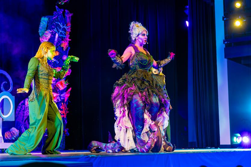 Students perform onstage